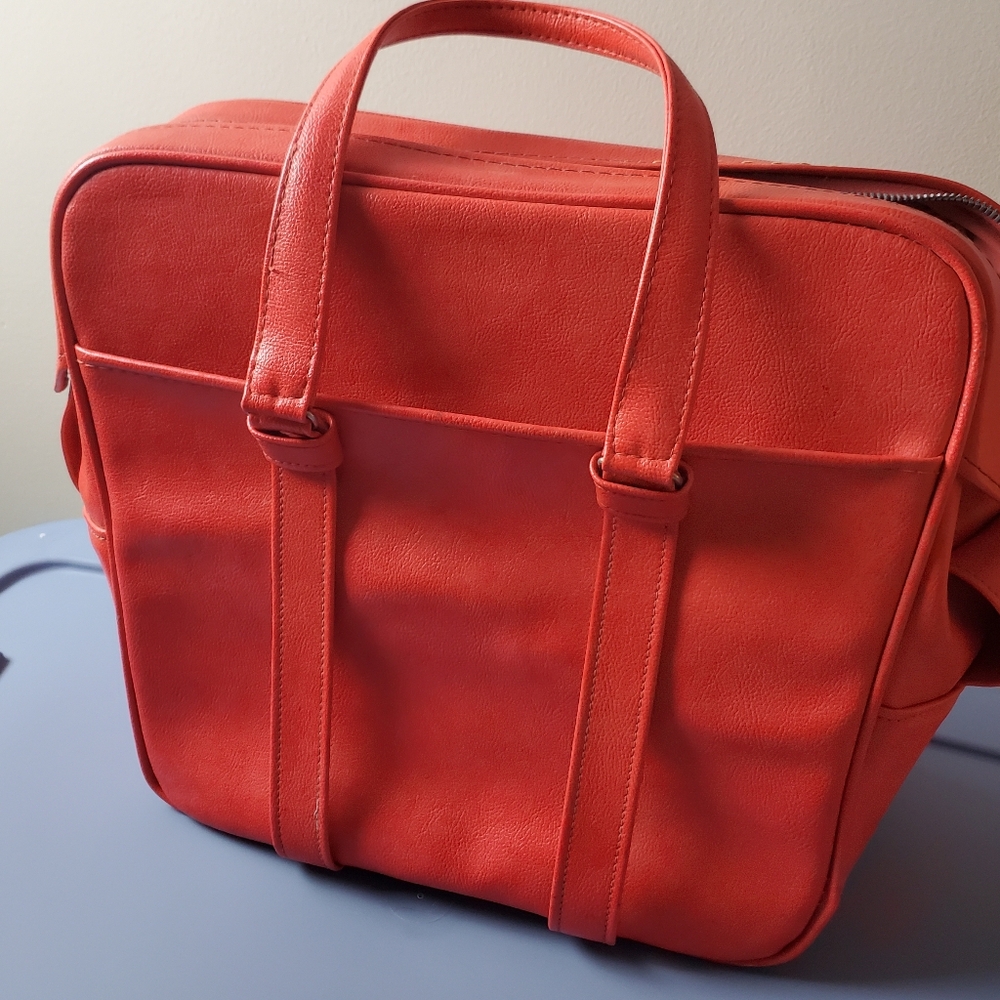 Vintage Samsonite Silhouette Red Travel Bag